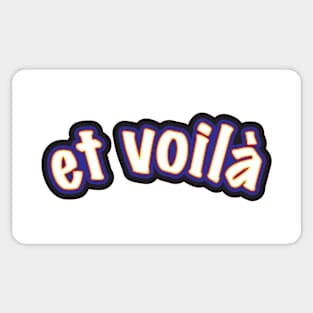 eh voilà – Colourful Graffiti-style Lettering Sticker